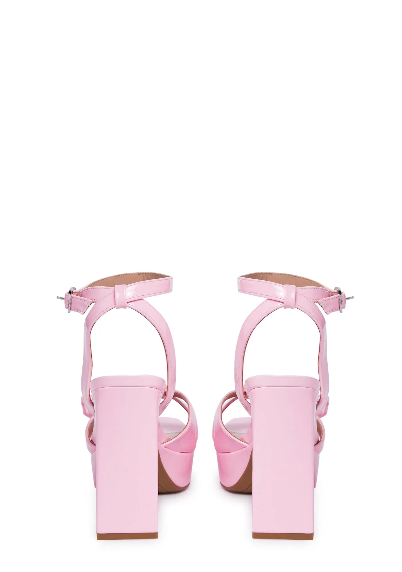 Luxe In Stride Platform Heels - Pink