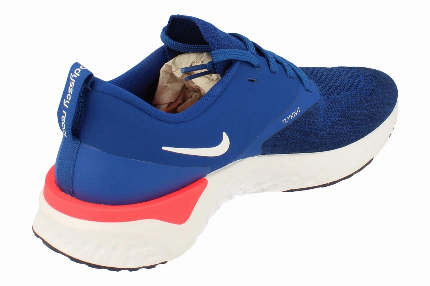 Nike Odyssey React 2 Flyknit Mens AH1015 400 Reinforced Eyestay Durability