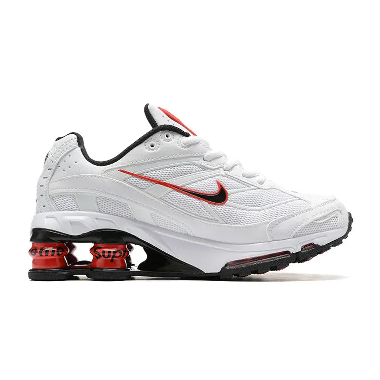 Nike Shox Ride 2 Supreme 'White/Red' Light Travel Durable Rubber Treads
