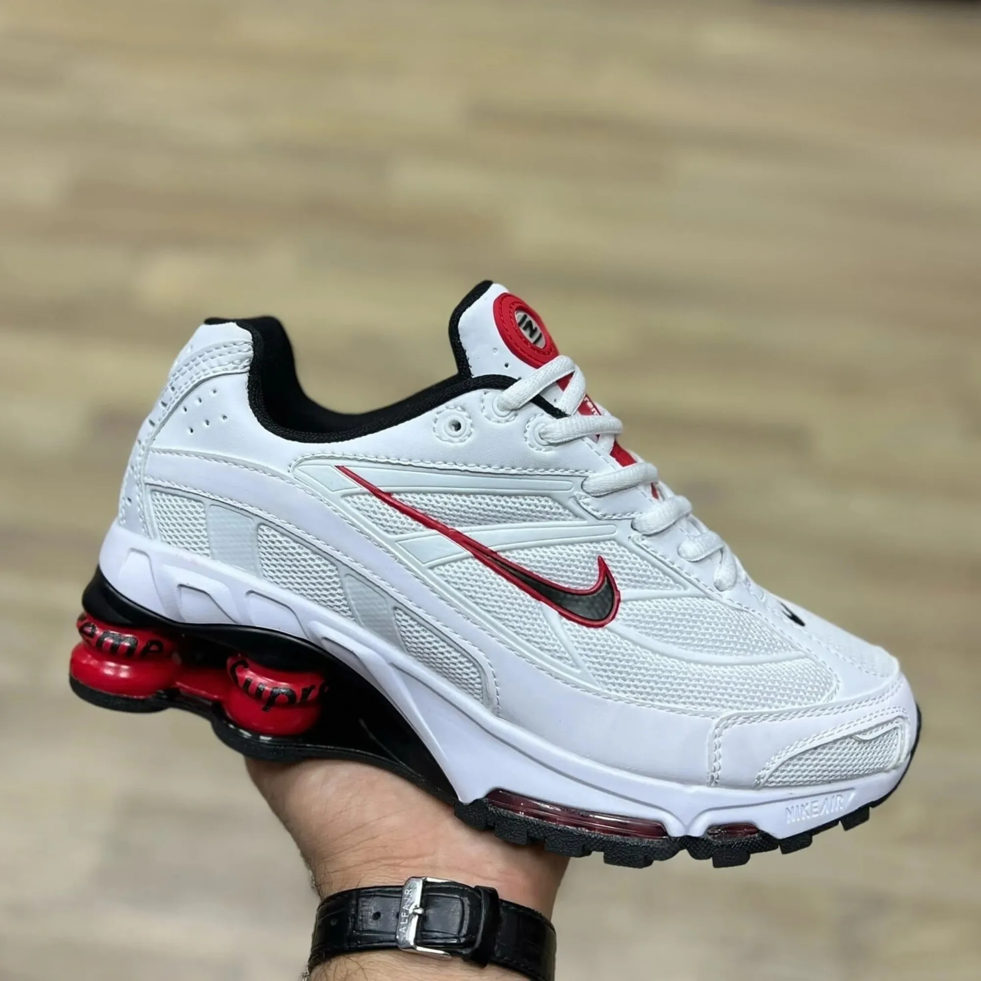 Quick Support Nike Shox Ride 2 Supreme 'White/Red'