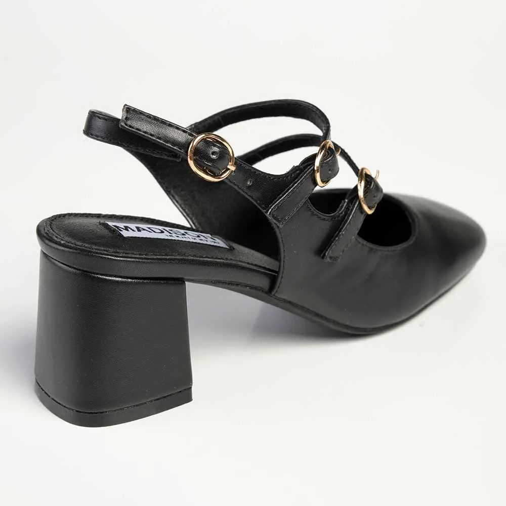 Madison Ivanna Block Heel - Black