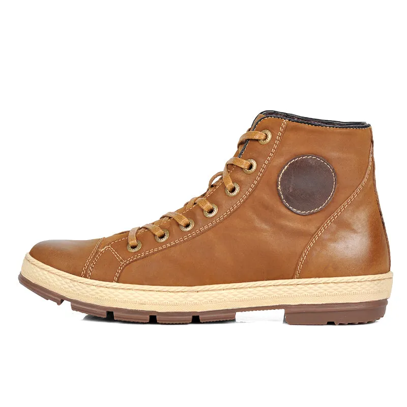 Martin Men Boots Leather Lace-Up
