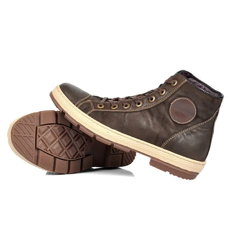 Martin Men Boots Leather Lace-Up