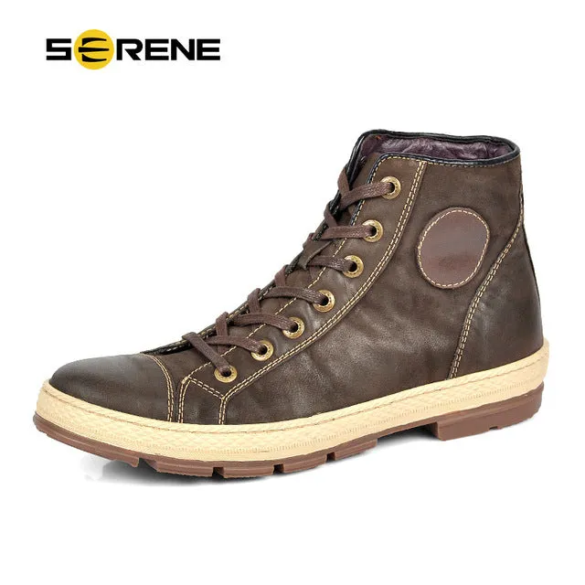 Martin Men Boots Leather Lace-Up