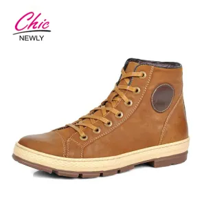 Martin Men Boots Leather Lace-Up