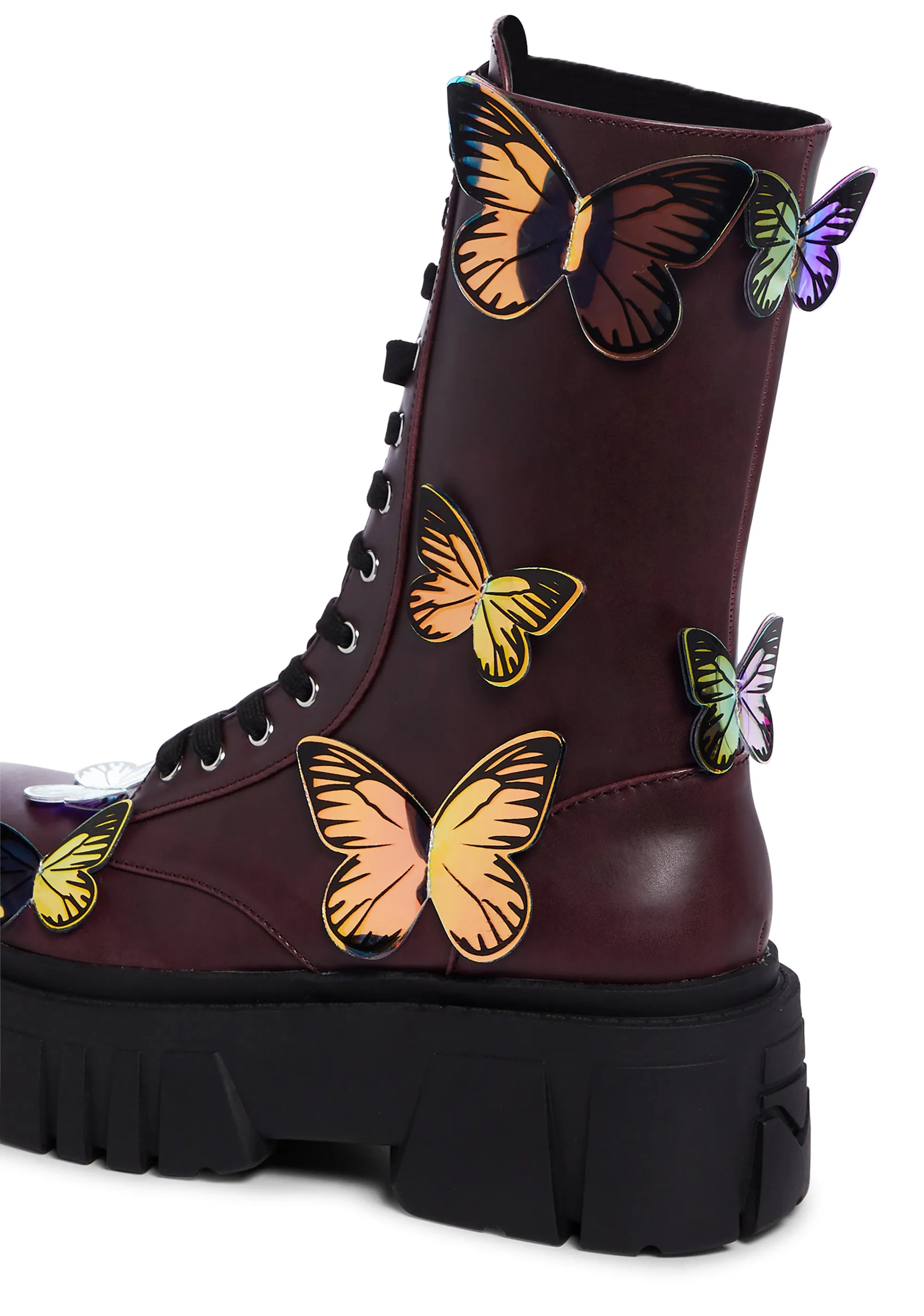 Mauve Endless Dreaming Butterfly Boots