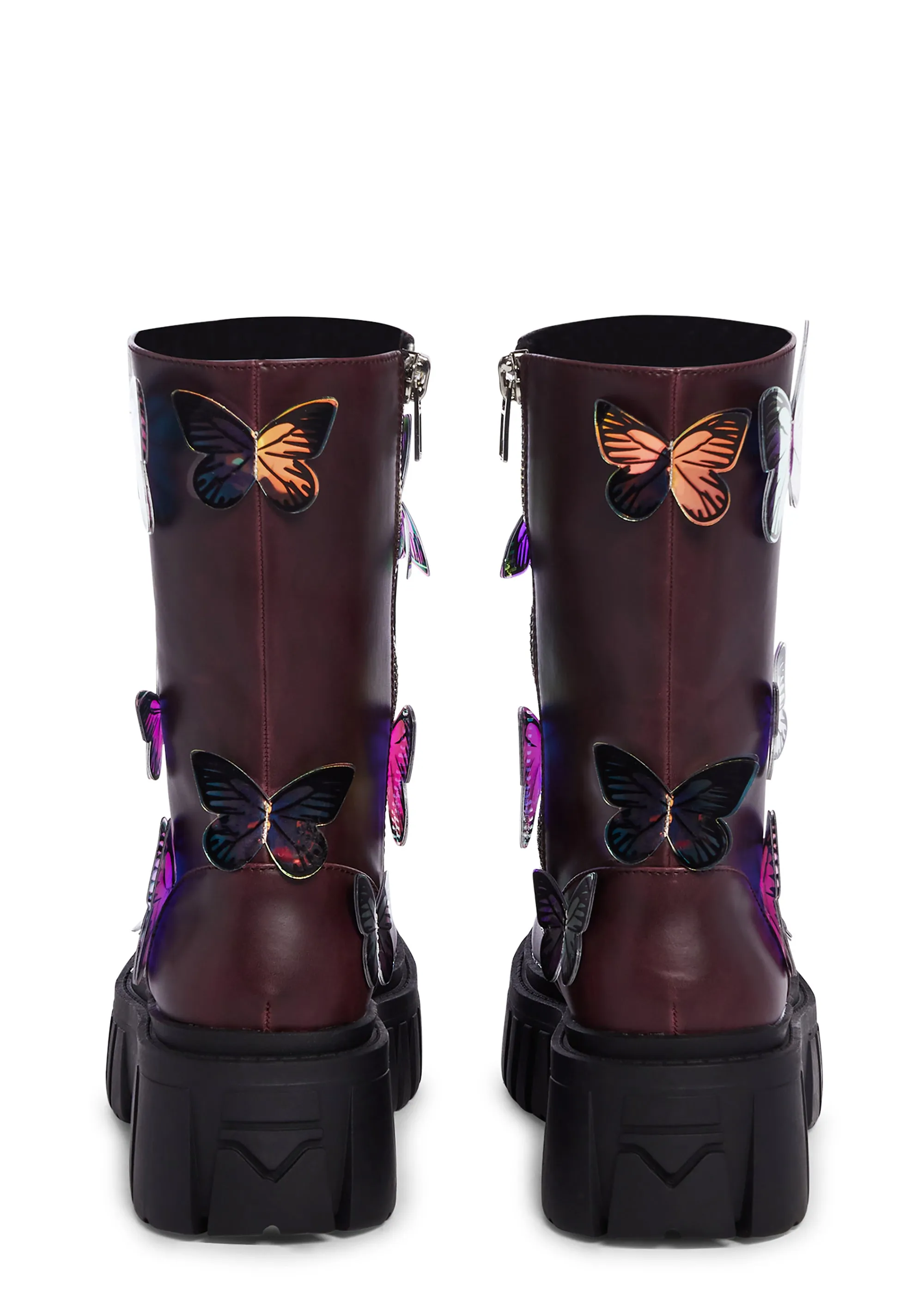 Mauve Endless Dreaming Butterfly Boots