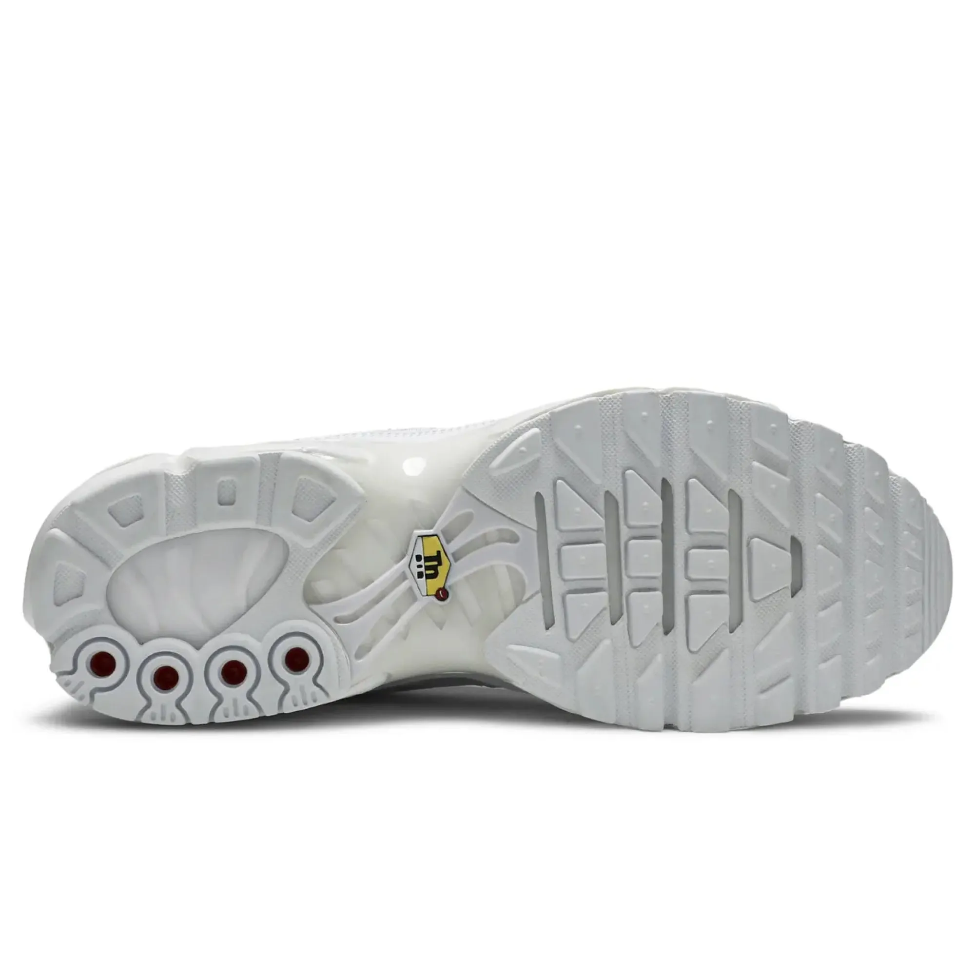 zipper - closure shoes Lace Up Style Nike Air Max Plus Triple White Leather