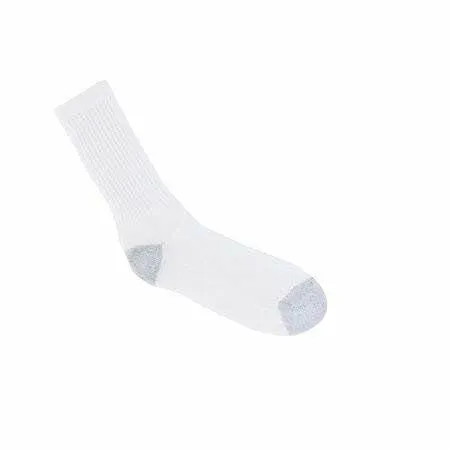 MDR American Made Athletic White Athletic Crew Socks Cotton 1 Dozen