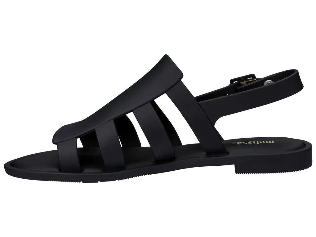 Melissa Boemia Flat Gladiator Black Sandal For Women