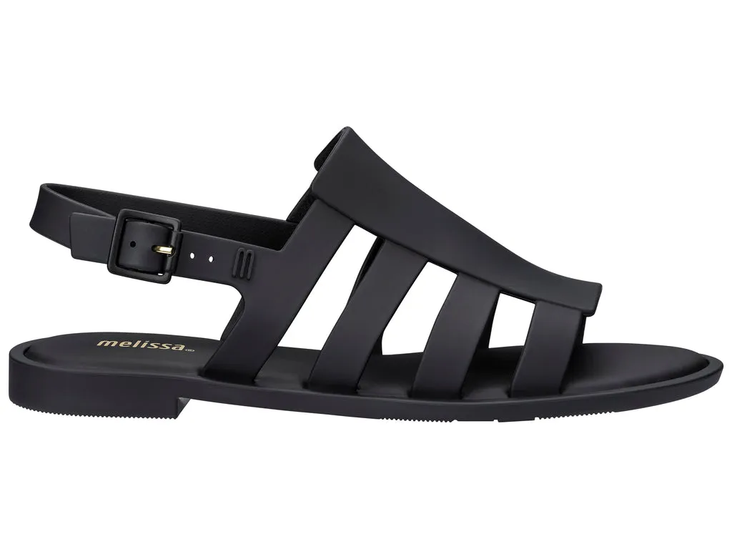 Melissa Boemia Flat Gladiator Black Sandal For Women