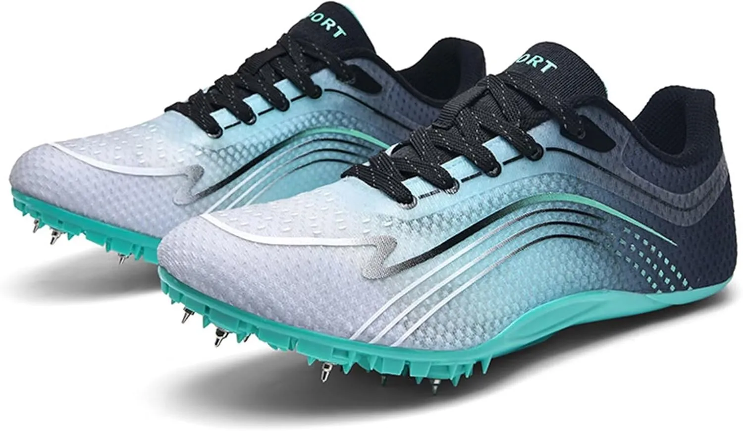 Men Women Track and Field Nail Shoes Athletic Running Sneakers 8 Spikes Youth Professional Training Competition Sprint Spikes Jumping Shoes