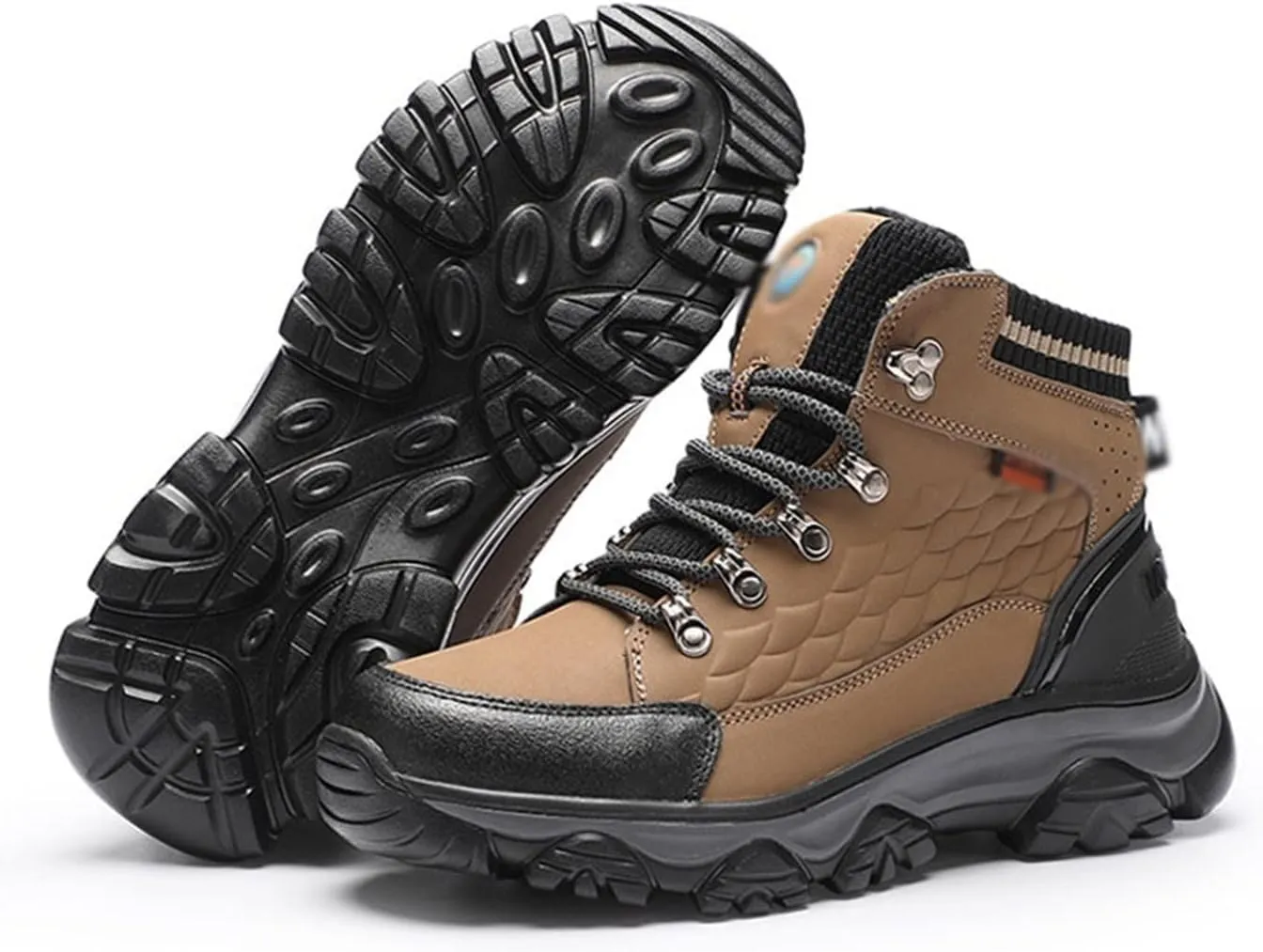 Mens Boots Leather hiking shoes Men's winter outdoor men's sports shoes Mountain climbing sports shoes Snow boots Men's size 40~46