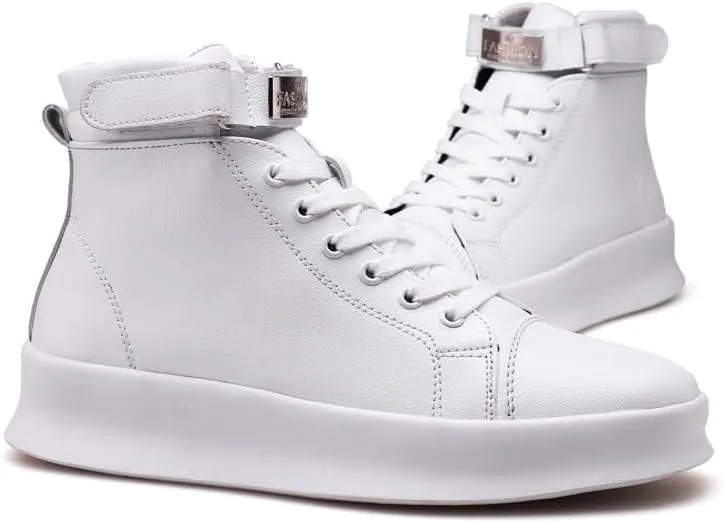 Men's Fashion Street Style Skateboard Shoes,high-top Sports Shoes Autumn and Winter.Comfortable Non-Slip Casual Sports Shoes for Men's Outdoor Activities, Men's Footwear