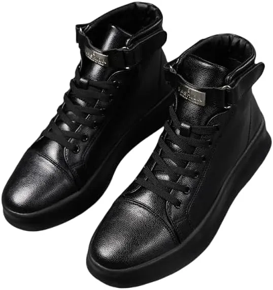 Men's Fashion Street Style Skateboard Shoes,high-top Sports Shoes Autumn and Winter.Comfortable Non-Slip Casual Sports Shoes for Men's Outdoor Activities, Men's Footwear