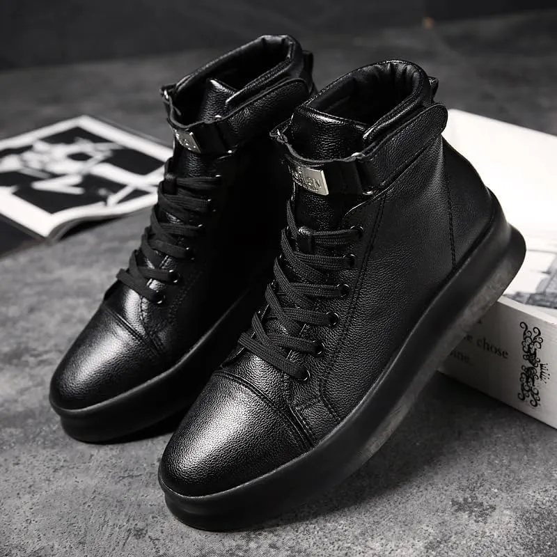 Men's Fashion Street Style Skateboard Shoes,high-top Sports Shoes Autumn and Winter.Comfortable Non-Slip Casual Sports Shoes for Men's Outdoor Activities, Men's Footwear