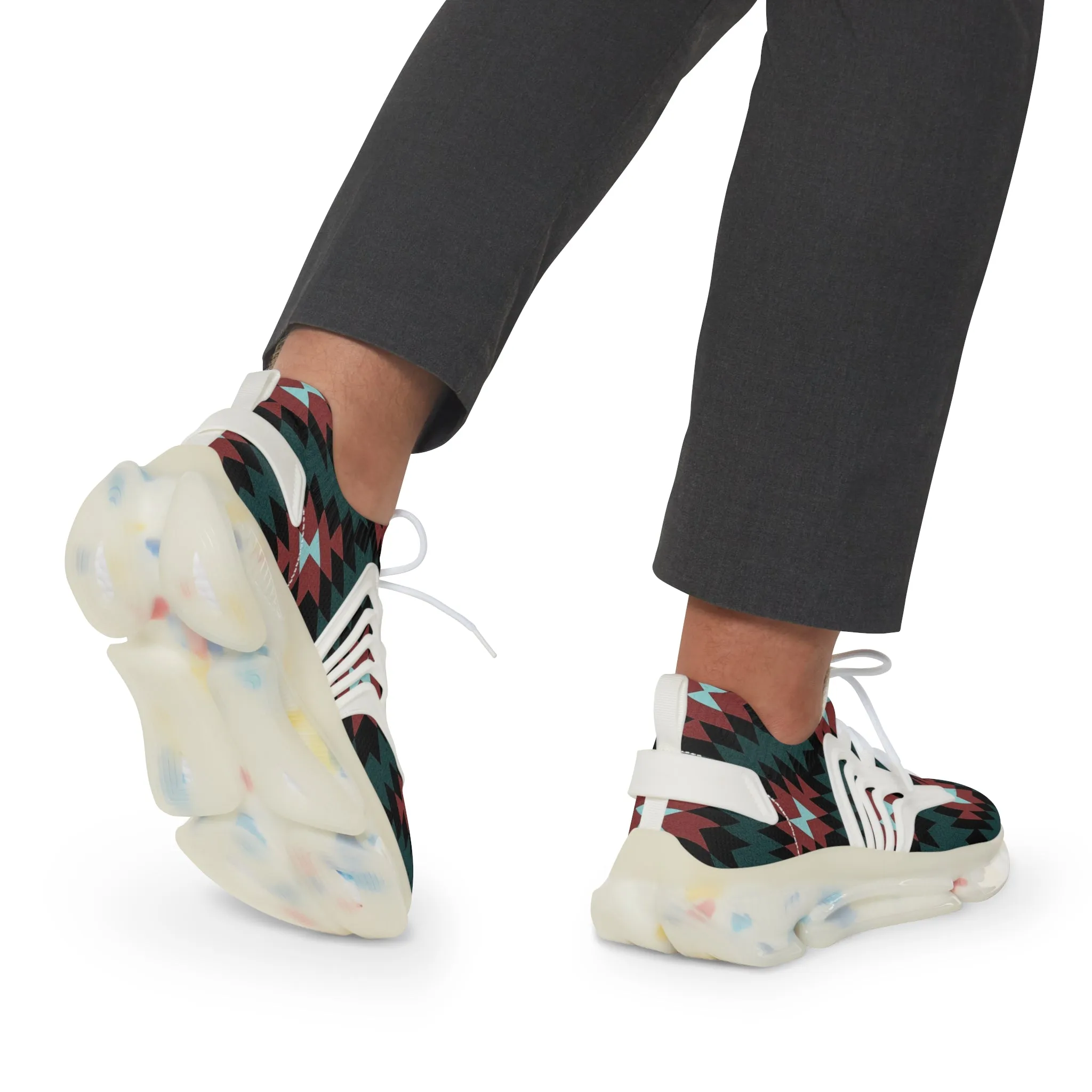 Men's Indigenous print Mesh Sneakers