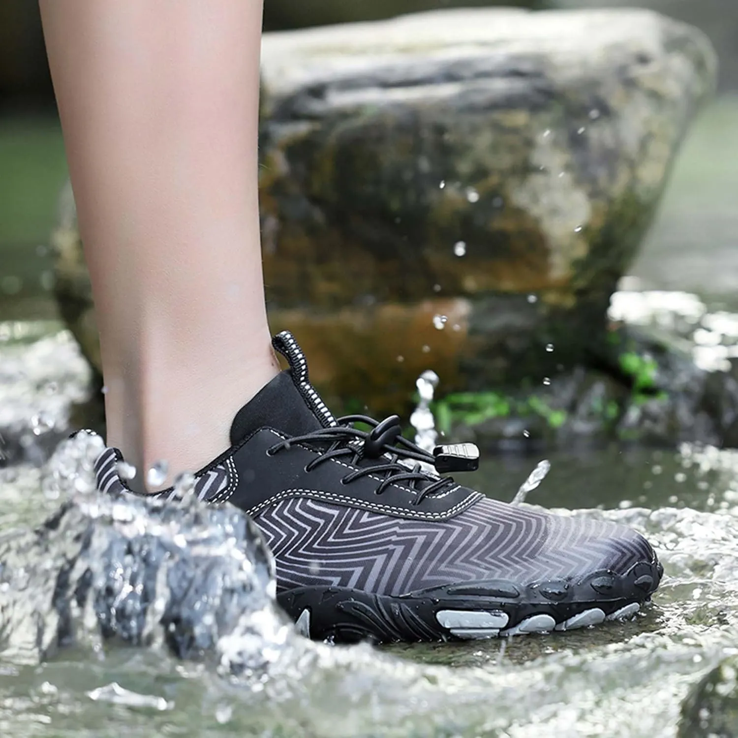 Men's Women's Outdoor Water Sports Shoes Men's Quick Dry Beach Shoes Walking, Fishing, Climbing, Sailing, Hiking, Functional Training Shoes Breathable, Amphibious Sports Shoes