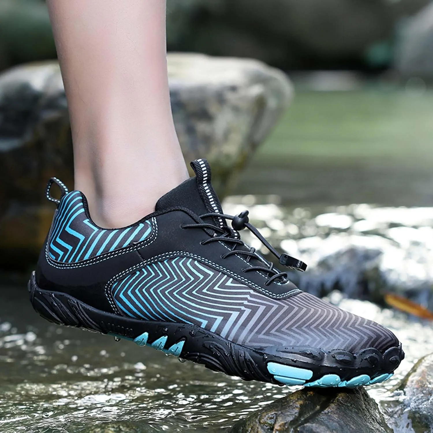Men's Women's Outdoor Water Sports Shoes Men's Quick Dry Beach Shoes Walking, Fishing, Climbing, Sailing, Hiking, Functional Training Shoes Breathable, Amphibious Sports Shoes