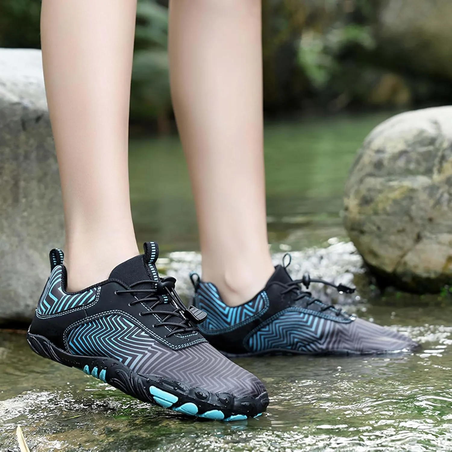 Men's Women's Outdoor Water Sports Shoes Men's Quick Dry Beach Shoes Walking, Fishing, Climbing, Sailing, Hiking, Functional Training Shoes Breathable, Amphibious Sports Shoes