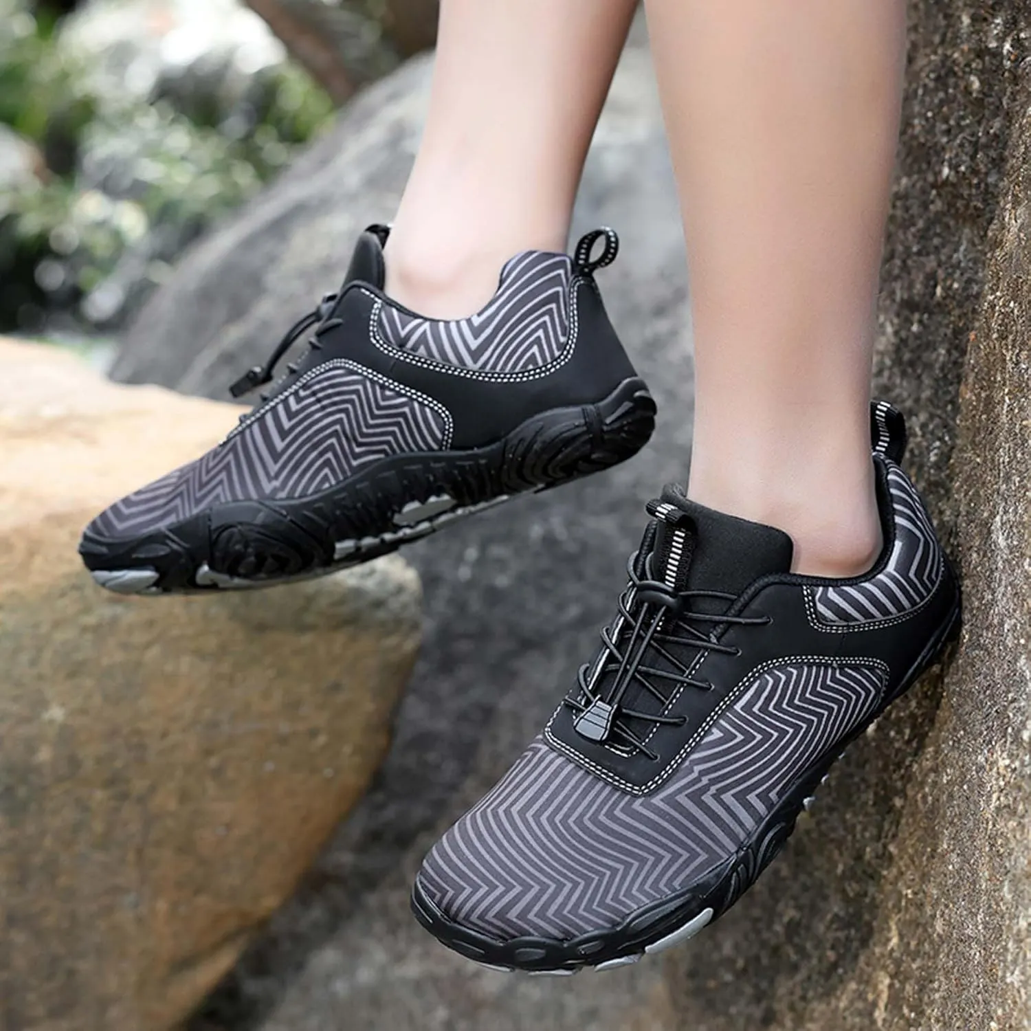 Men's Women's Outdoor Water Sports Shoes Men's Quick Dry Beach Shoes Walking, Fishing, Climbing, Sailing, Hiking, Functional Training Shoes Breathable, Amphibious Sports Shoes