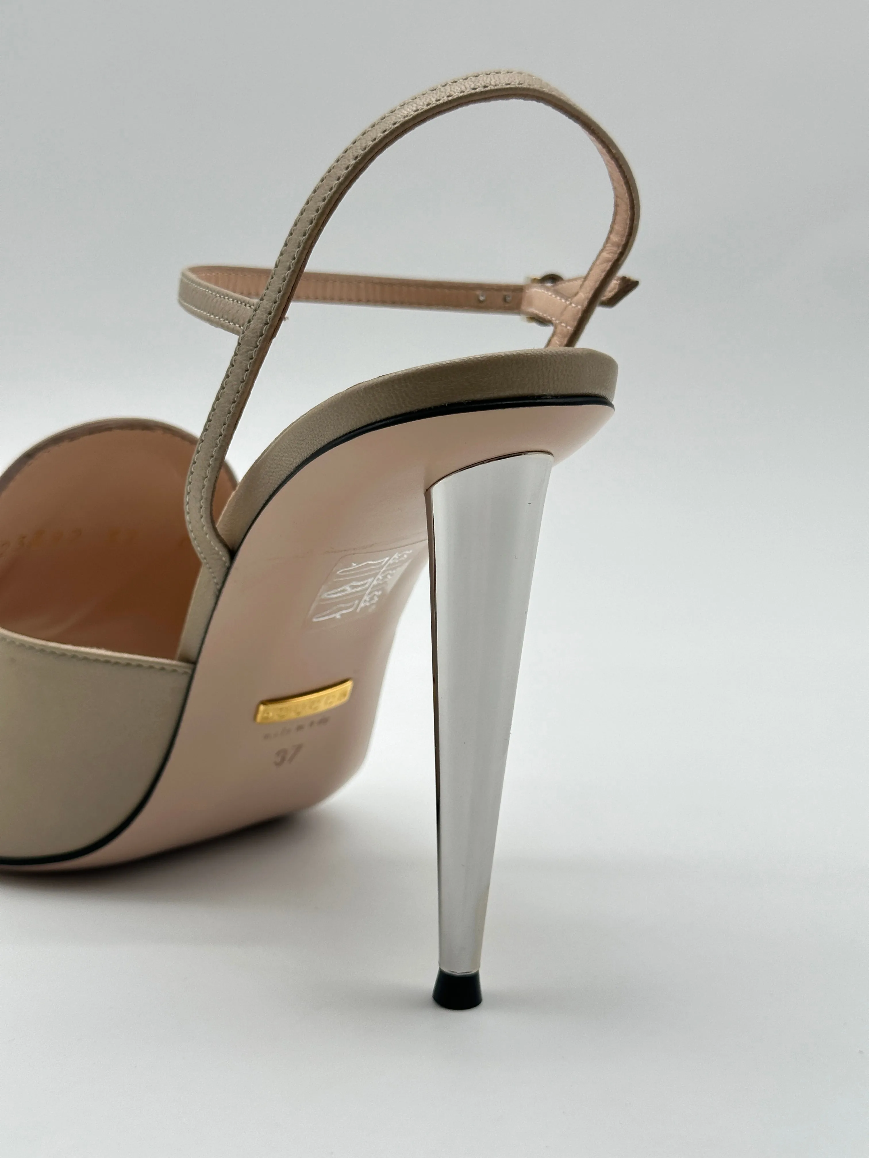 Metal Logo Sandals