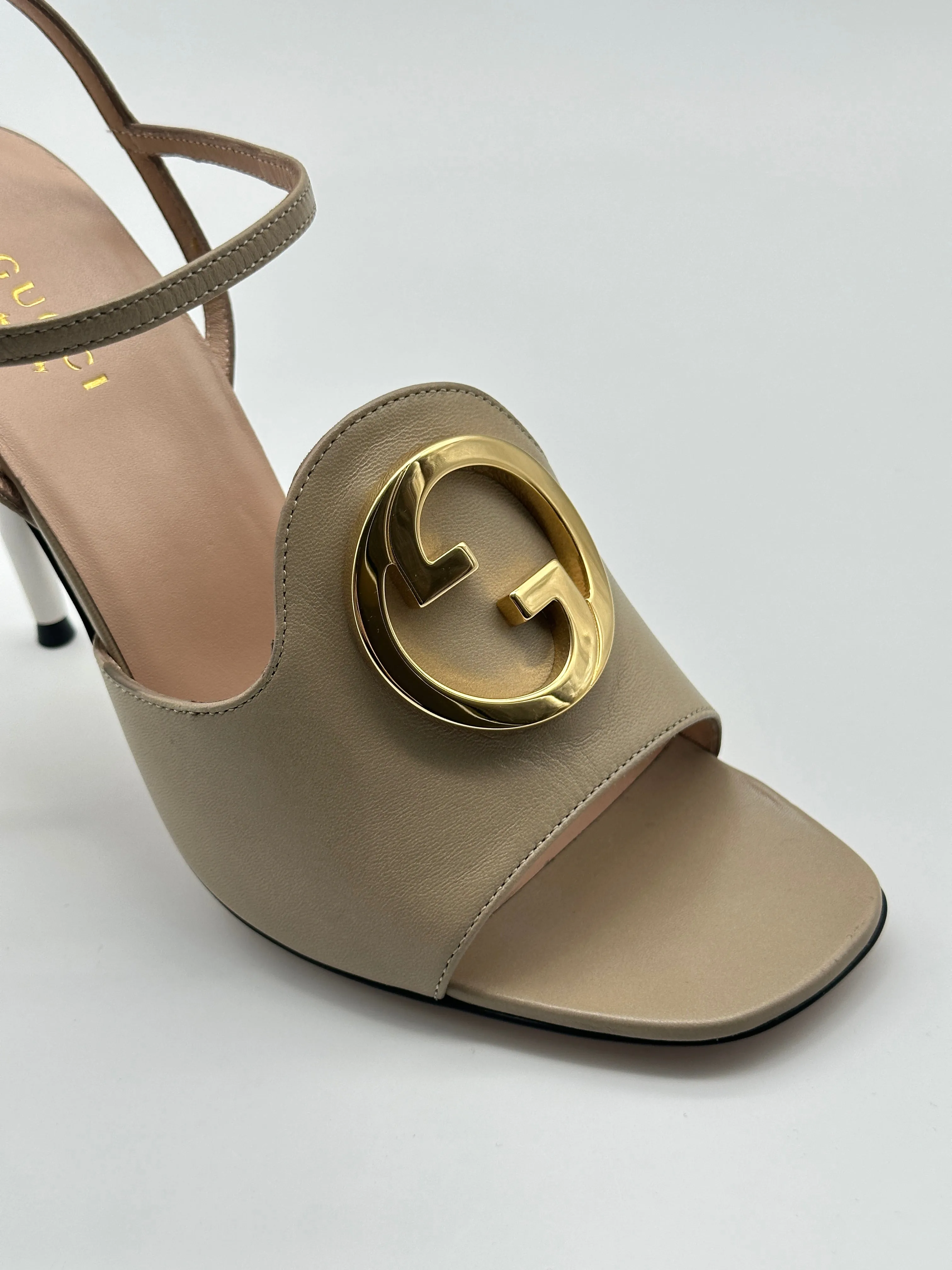 Metal Logo Sandals