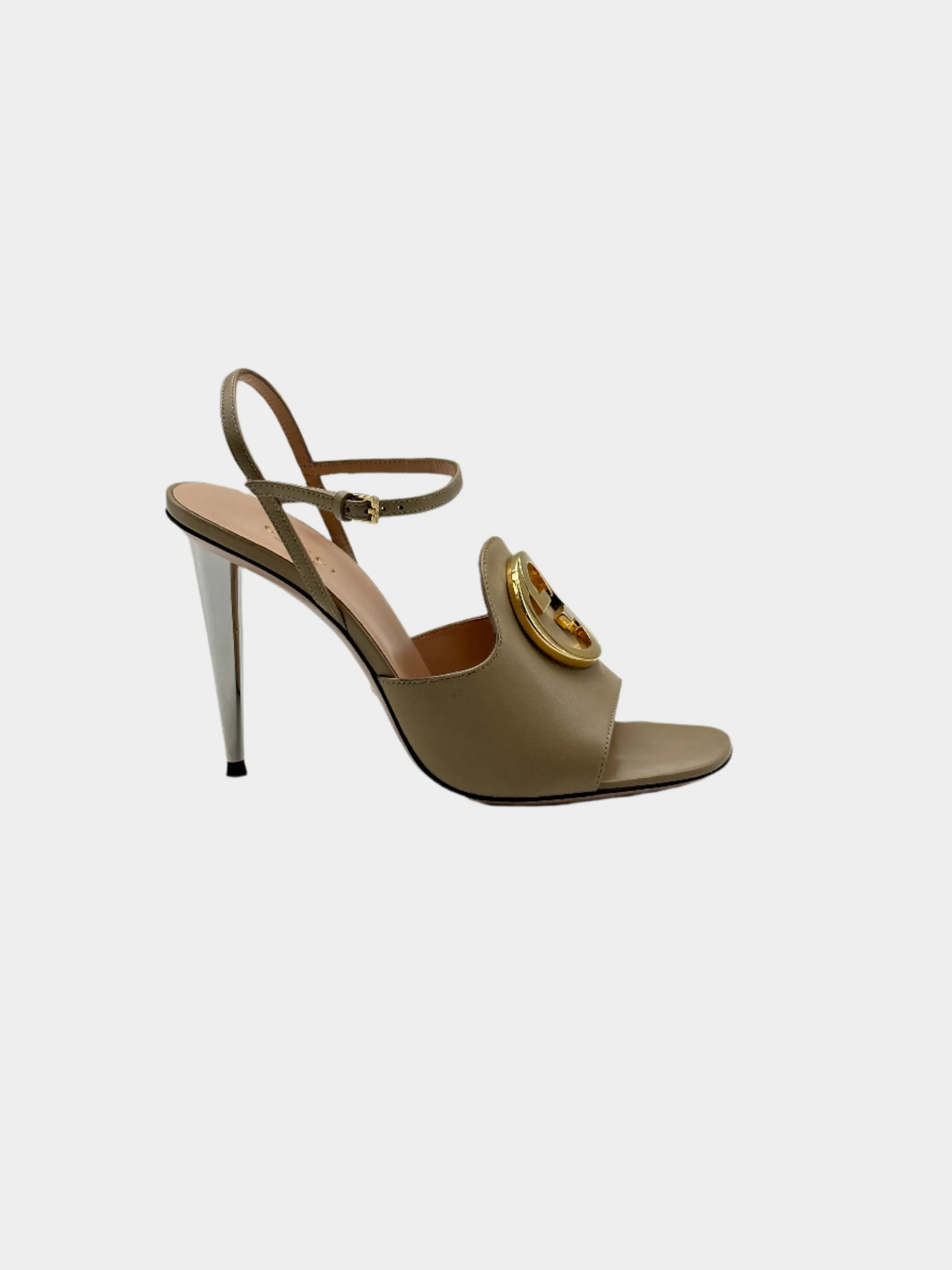 Metal Logo Sandals