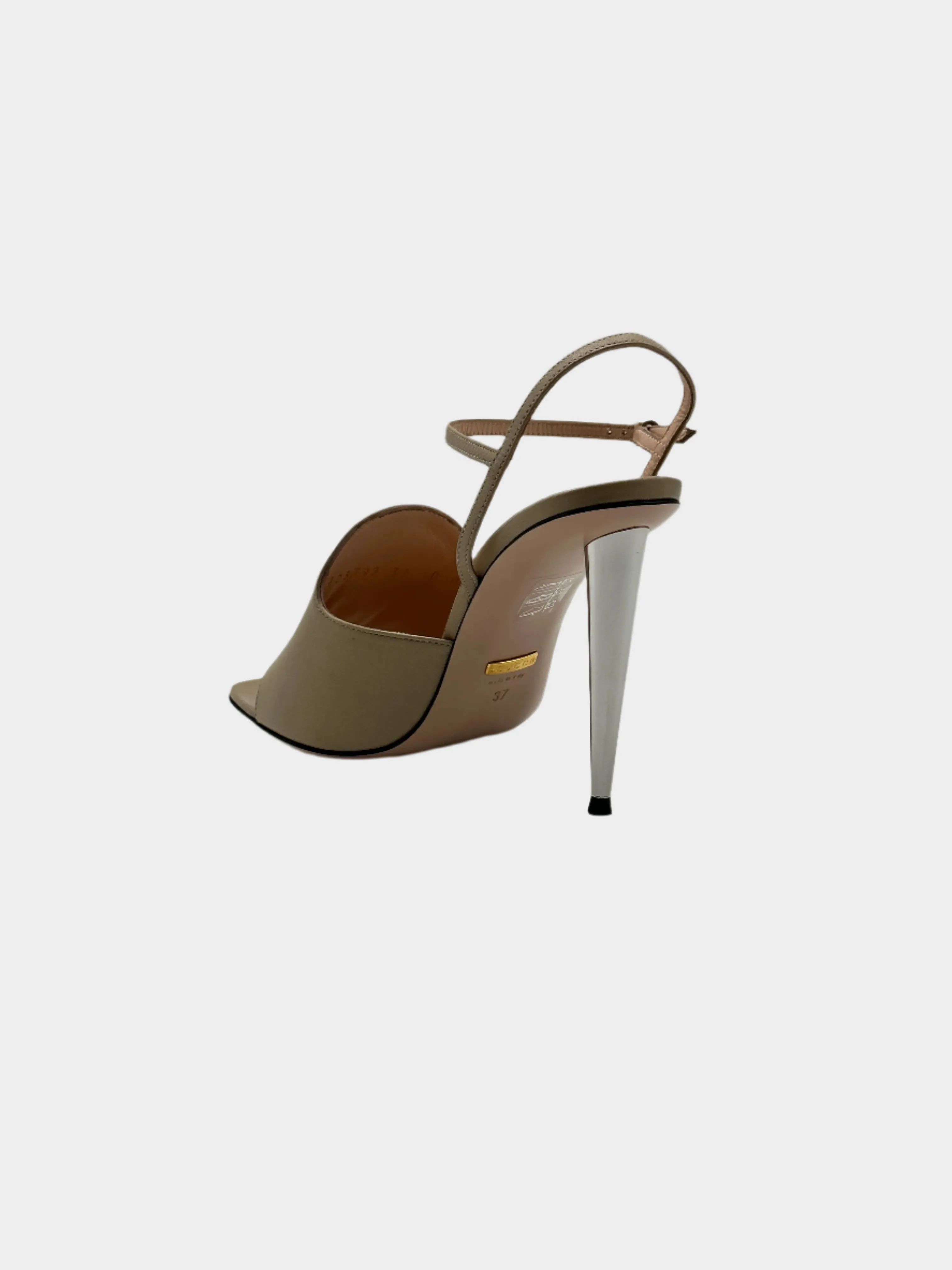 Metal Logo Sandals