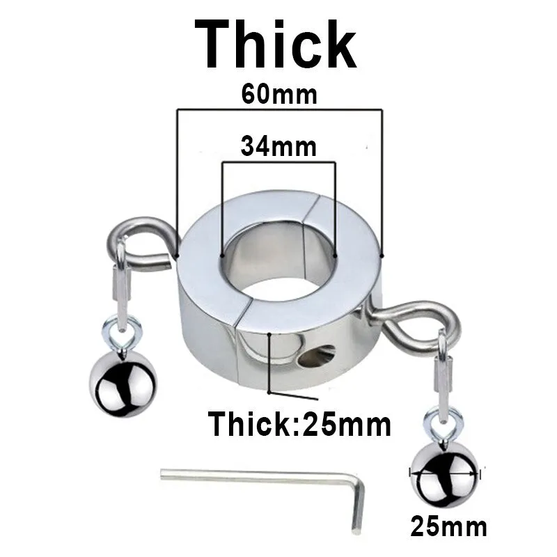 Metal Weight Ball Stretcher Cock Ring