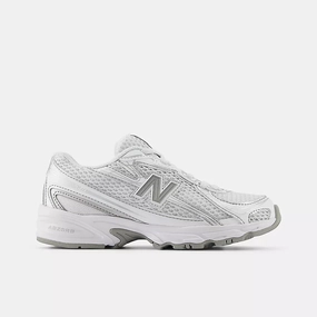 New Balance 740 BUNGEE LACE White avec Silver Metalic Comfort Ready Ergonomic Sole