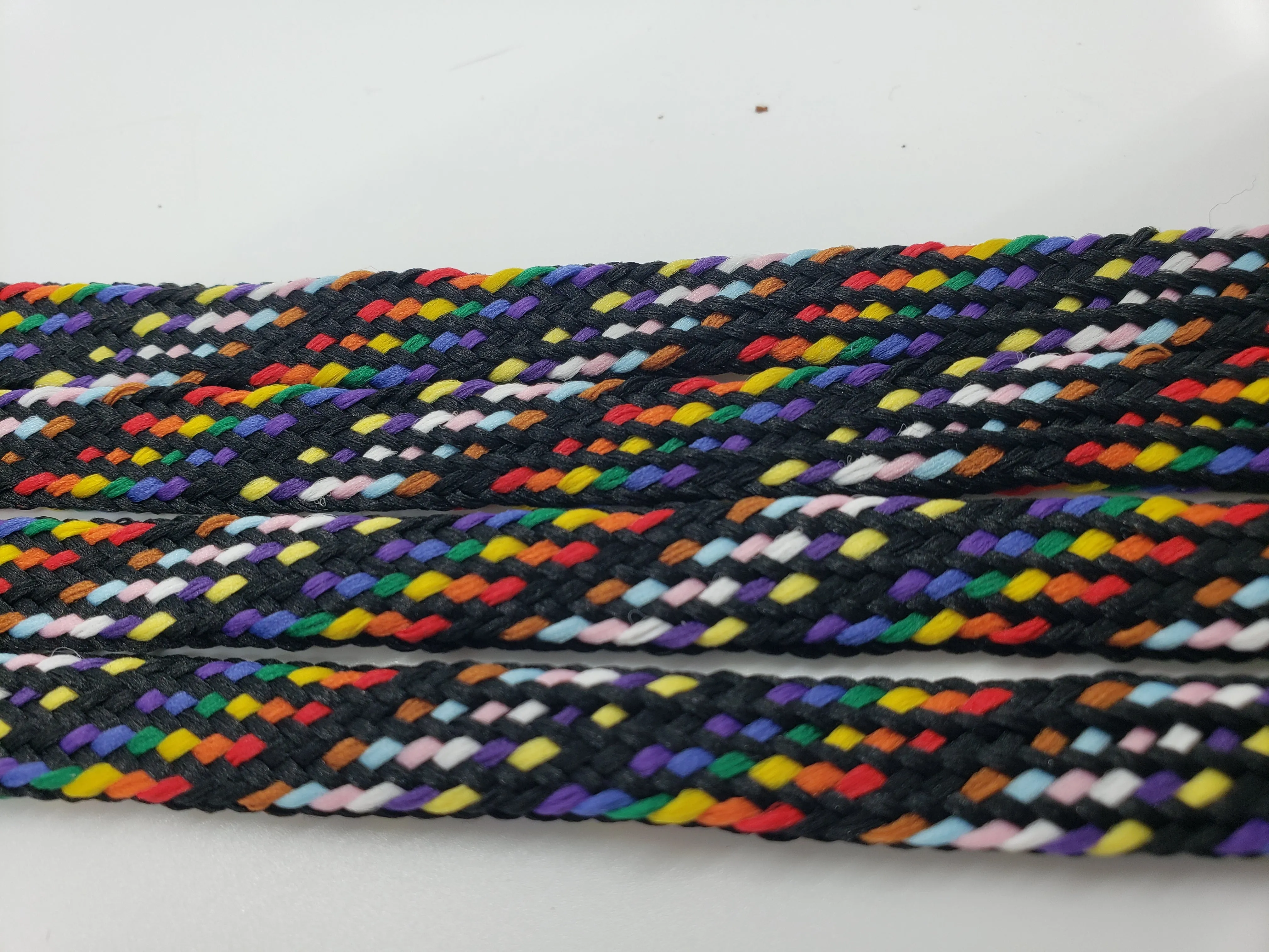 Mid Width Pride Shoelaces - LGBTQ  Flag Colors
