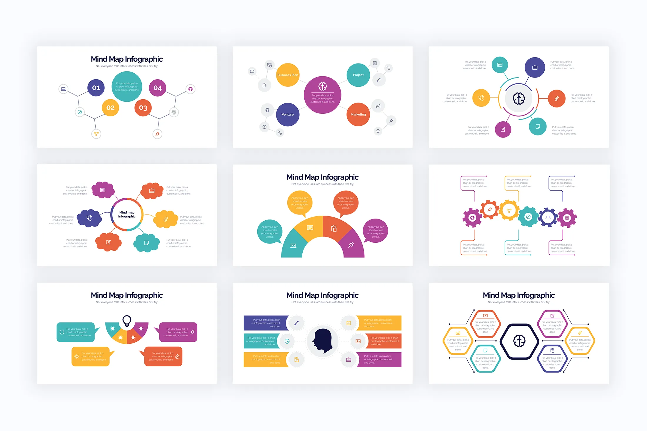 Mind Map Google Slides Infographics