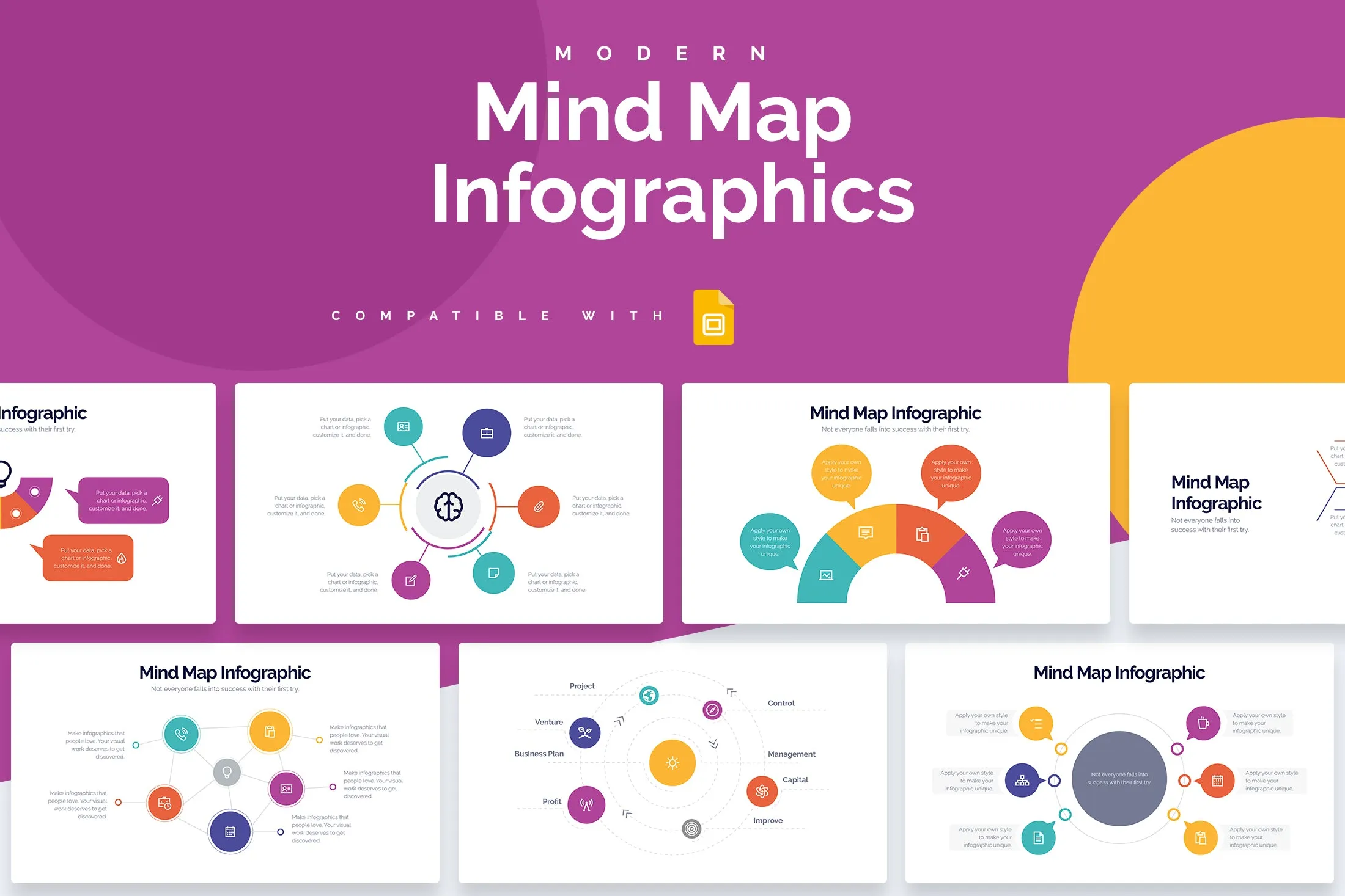 Mind Map Google Slides Infographics