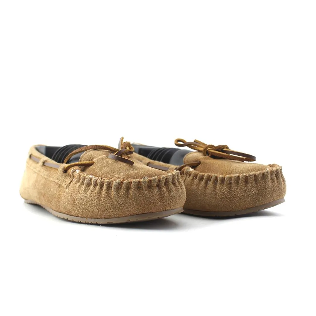 MINNETONKA MOCCASINS BEIGE LEATHER