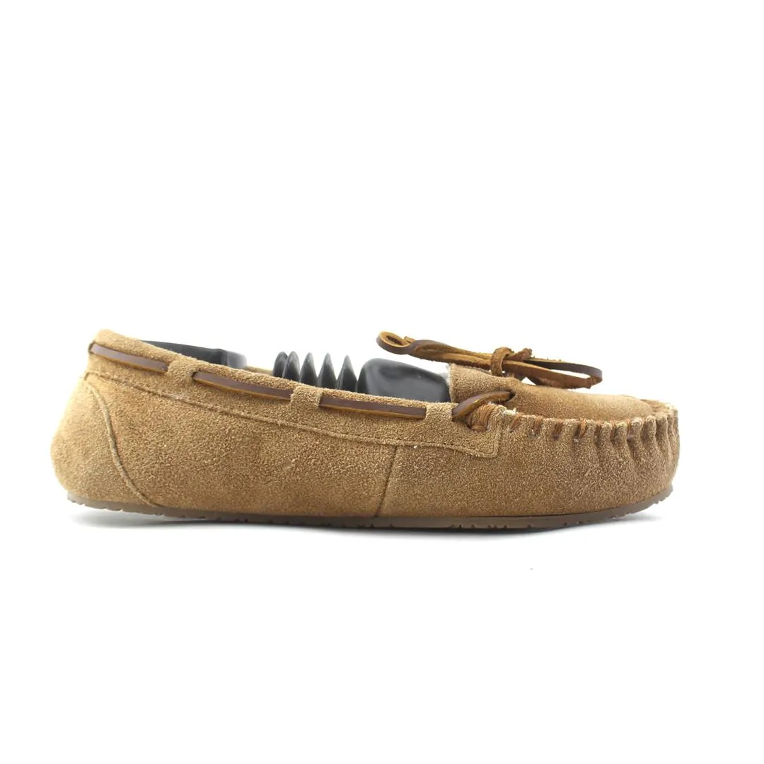 MINNETONKA MOCCASINS BEIGE LEATHER