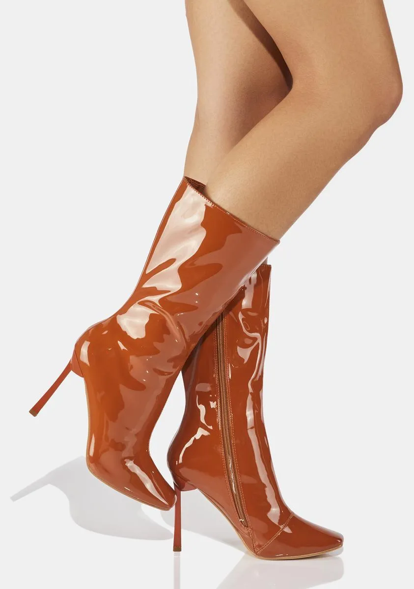 Mocha Ambling Hearts Booties