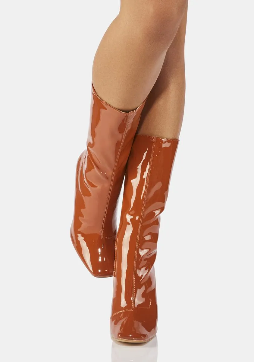 Mocha Ambling Hearts Booties
