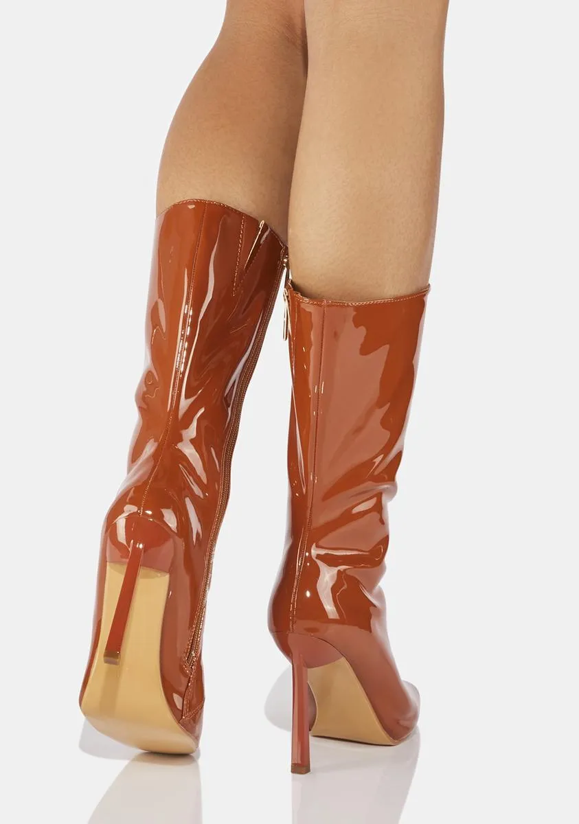 Mocha Ambling Hearts Booties