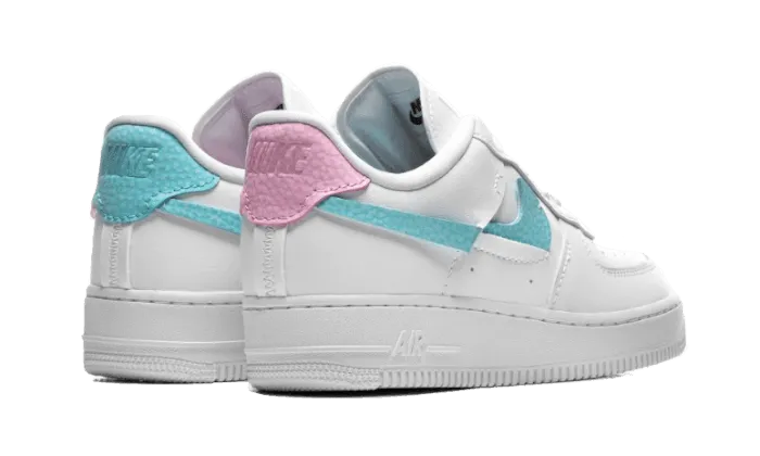 Bright - colored fabric - lining Air Force 1 Low LXX White Pink Aqua