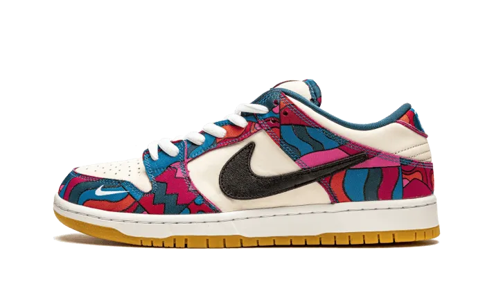 Minimalist Design Stitchless Design Nike SB Dunk Low Parra (2021)