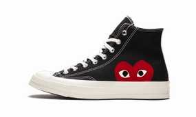 Chuck Taylor All-Star 70s Hi Comme des Garons PLAY Black Chic Accent