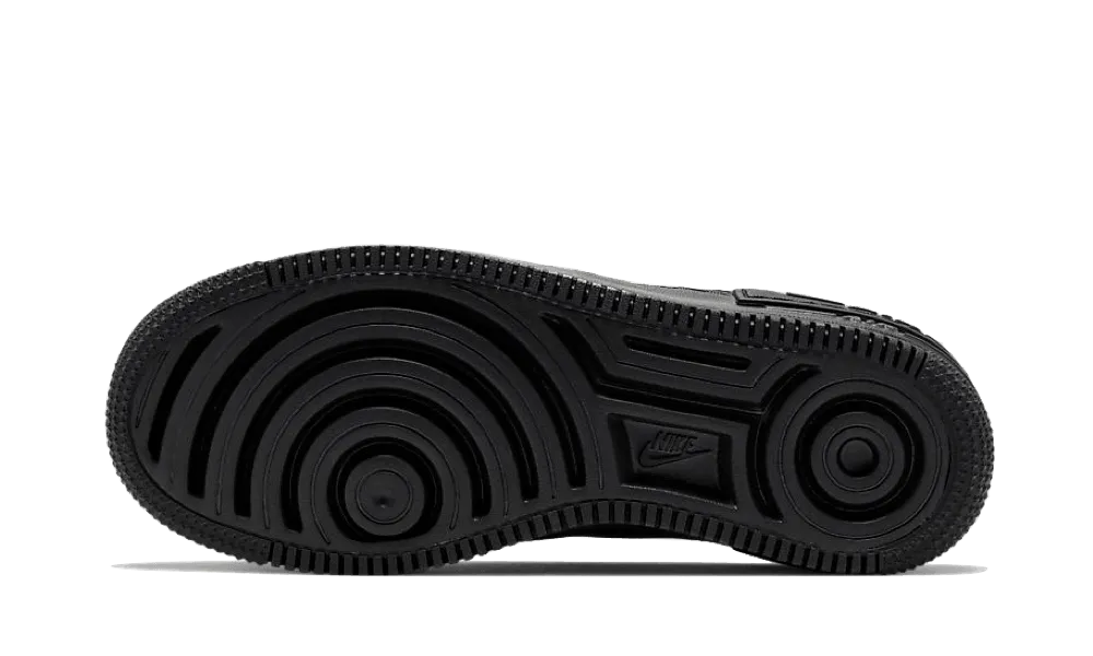 running in a tied - arch bridge area shoes Air Force 1 Shadow Triple Black