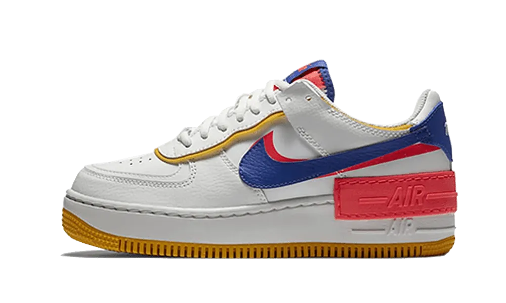 Athletic Apparel Air Force 1 Shadow White Flash Crimson Astronomy Blue