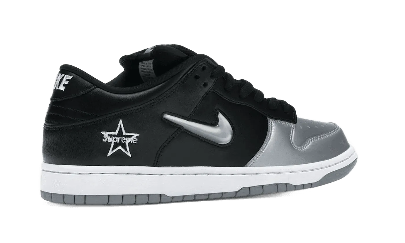 Nike SB Dunk Low Supreme Jewel Swoosh Silver slip-resistant
