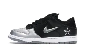 Performance Nike SB Dunk Low Supreme Jewel Swoosh Silver
