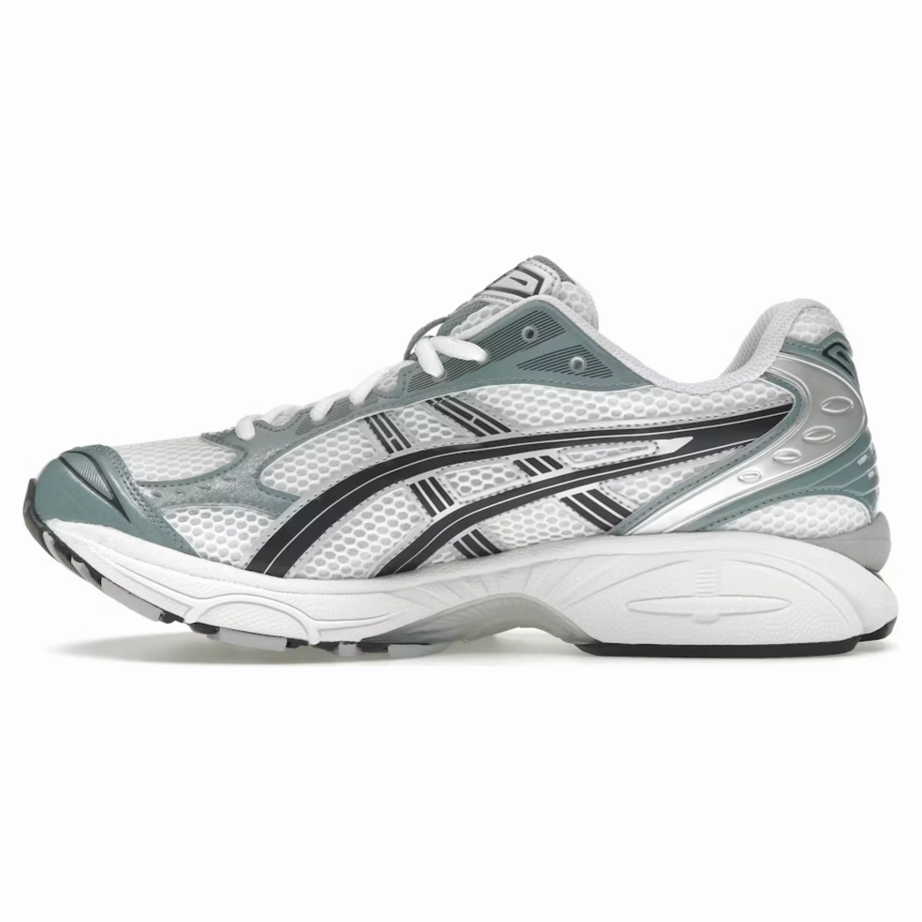 anti - odor running gear training - camp shoes ASICS Gel-Kayano 14 White Fjord Grey