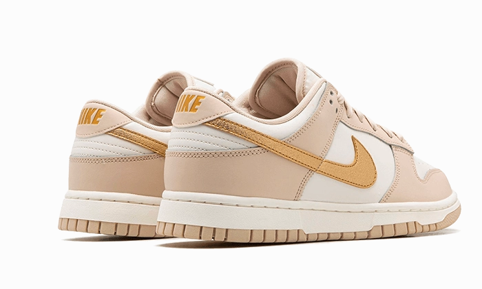 Nike Dunk Low Phantom Metallic Gold Travel Day Stability Enhancing Structure