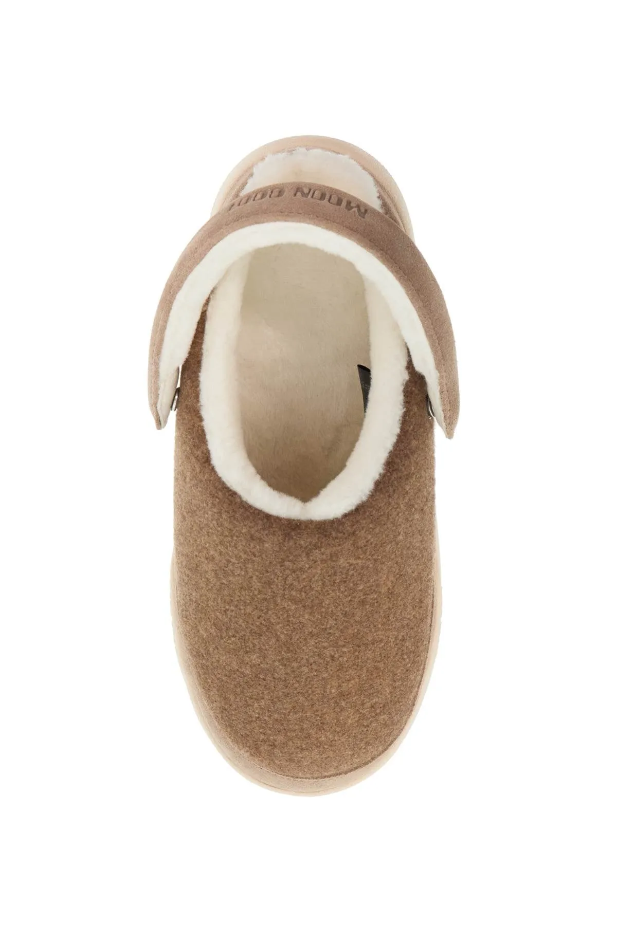Moon Boot Felt And Suede Park Clogs