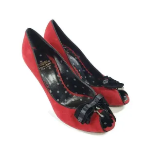 MOSCHINO VINTAGE PEEP TOE PUMPS